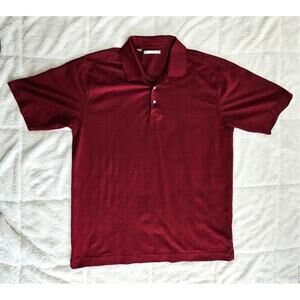 Cutter & Buck Ribbed Polo Shirt, Red, Short Sleeve, Golf, Activewear New Sz  XL